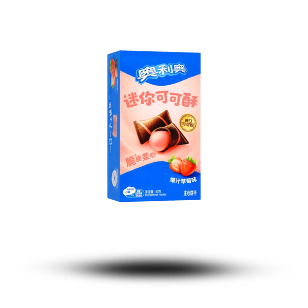 Oreo Mini Cocoa Crisp Strawberry Asia 40g