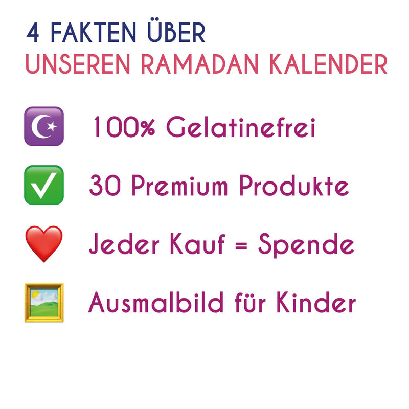 Mini Ramadan Kalender || Lieferung zwischen 15.-29.02.2024