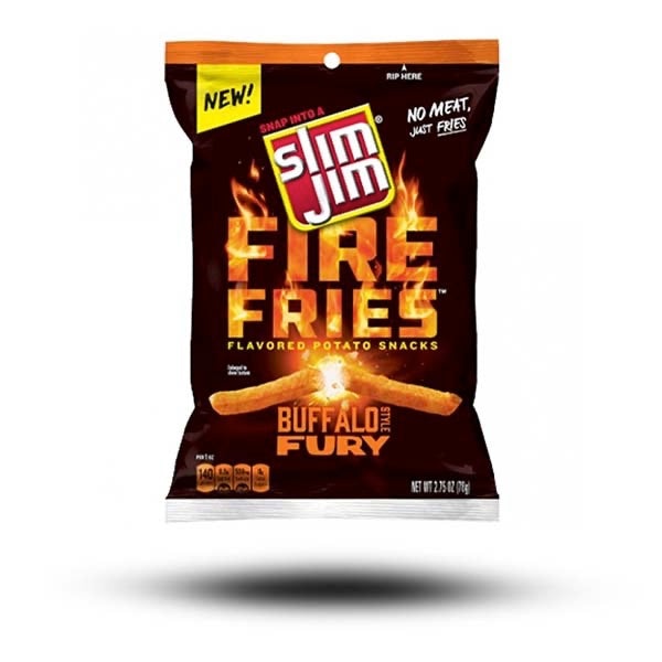 Slim Jim Fire Fries Bufallo Fury Style 78g