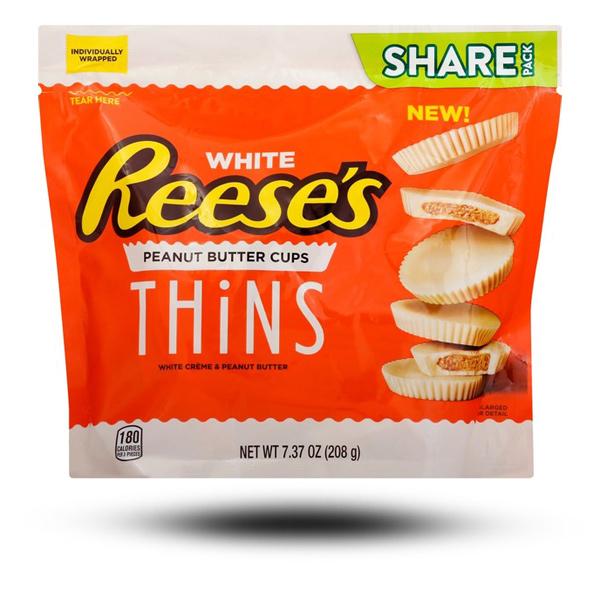 Reeses Peanut Butter Cups Thins White 209g